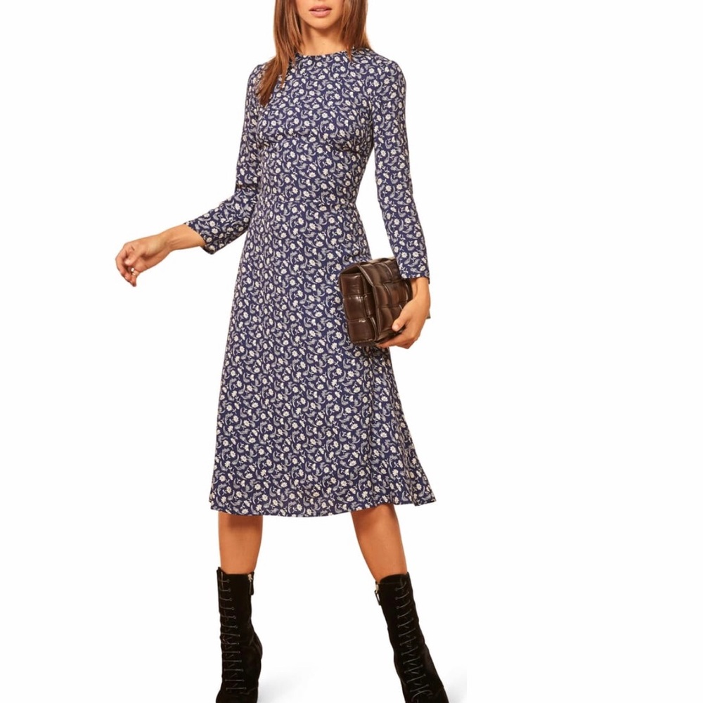 Reformation | Moon Floral Long Sleeve Dress NWT